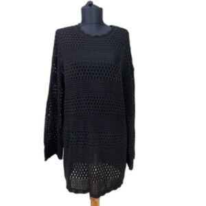 ANRABESS Crochet Swimsuit Cover Up women’s Size Medium Black